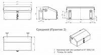 Ящик инструментальный средний для прицепа Практик