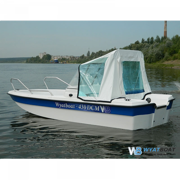 Стеклопластиковый катер Wyatboat - 430 DCM (тримаран)