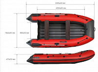 Лодка надувная Reef 340 НД КАМО