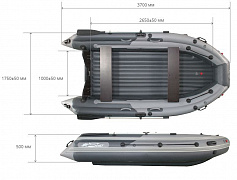 Лодка надувная Reef Skat Тритон 370 NDFi