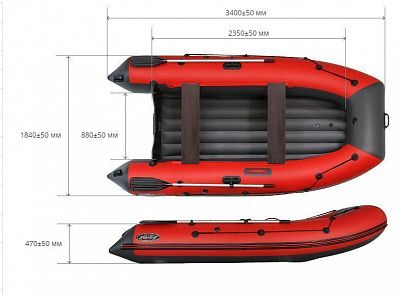 Лодка надувная Reef 340 НД