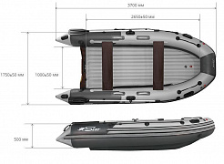 Лодка надувная Reef Skat Тритон 370